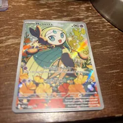 Pokemon TCG Meloetta MEP 026 Black Star Promo Full Art Holo NM - Image 2