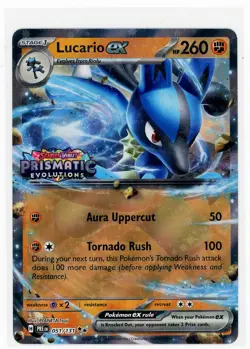 2x Lucario Ex 51/131 Prismatic Evolutions Stamped Pokemon TCG NM Jumbo Oversized - Image 4