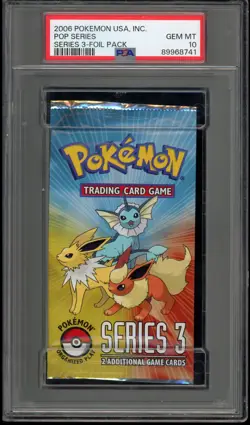 Pokemon POP Series 3 Sealed Booster Pack PSA 10 Gem Mint - Image 1