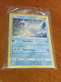 LAPRAS HOLO MCDONALD'S 2019 PROMO 5/12 RARE SEALED POKEMON CARD - Image 1