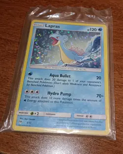LAPRAS HOLO MCDONALD'S 2019 PROMO 5/12 RARE SEALED POKEMON CARD - Image 2
