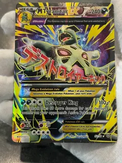 Pokemon TCG M Tyranitar EX 92/98 Ancient Origins Holo Full Art Mega DMG - Image 3