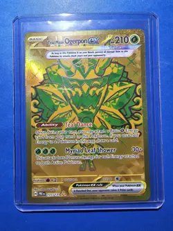 Pokemon TCG Sv: Prismatic Evolutions Teal Mask Ogerpon EX Gold 177/131 - Image 1