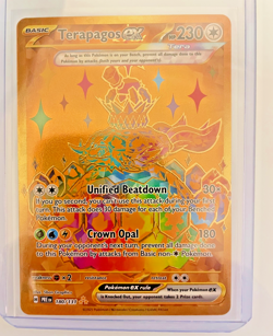 Terapagos EX 180/131 Prismatic Evolutions Gold Hyper Rare Pokemon TCG Card NM - Image 1