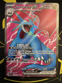 Pokemon TCG: Salamence EX 177/159 Holo Ultra Rare SV09: Journey Together NM - Image 1