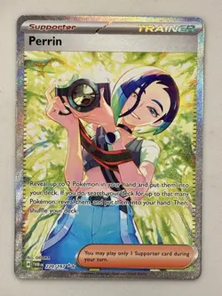 Pokemon Perrin 220/167 Twilight Masquerade SIR Special Illustration Rare NM/Mint - Image 1
