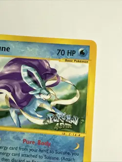Suicune 53 Black Star Promo Pokemon WOTC Regular Card Pokemon 4Ever Stamp - Image 4