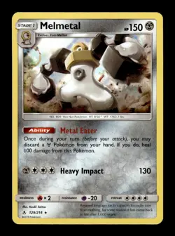 Pokemon Unbroken Bonds Melmetal Holo 129/214 - Image 1