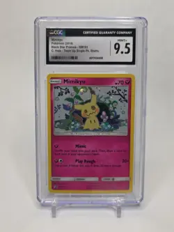 MIMIKYU Black Star Promo #SM163 Pokemon TCG 2019 Team Up CGC 9.5 MINT + - Image 1