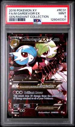 2016 POKEMON XY GENERATIONS RADIANT COLL #RC31 FULL ART/M GARDEVOIR EX PSA 9 - Image 1
