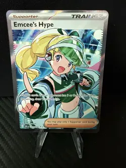 Emcee's Hype - 220/182 - Pokemon Destined Rivals Ultra Rare NM - Image 1