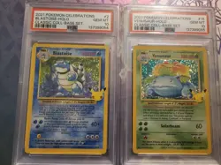 PSA 10 Pokemon Venusaur And Blastoise 25th Celebrations SEQUENTIAL - Image 1
