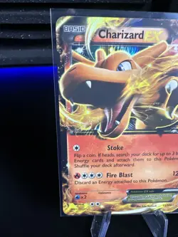 Charizard EX 11/106 Ultra Rare Holo XY Flashfire Pokemon TCG Holographic 2014 - Image 2