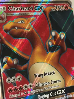 Pokemon Charizard GX Full Art Holo Black Star Promo 2017 Sun & Moon SM60 - LP - Image 3