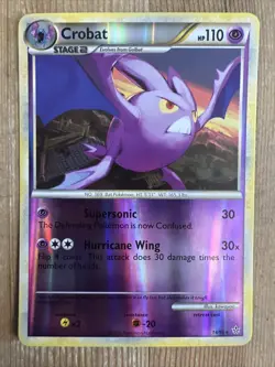 Pokemon TCG Crobat Unleashed 14/95 Reverse Holo Rare NM - Image 1