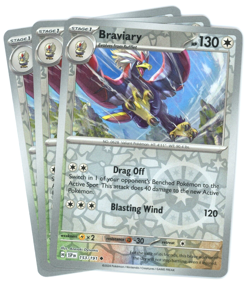 x3 Braviary (Reverse Holo) - 153/191 - Surging Sparks - Pokemon - Image 1