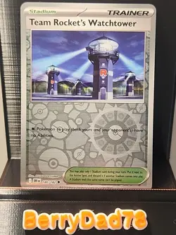 Team Rocket's Watchtower 180/182 Sv10: Destined Rivals Reverse Holo Pokemon TCG - Image 1
