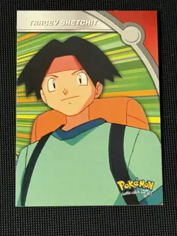 2000 Topps Pokemon TV Series 3 Foil #HV11 Tracey Sketchit Heroes & Villian Three - Image 1