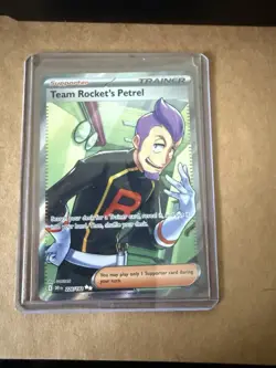 Pokemon TCG Trainer. Team Rockets Petrel 226/182 Destined Rivals NM - Image 1