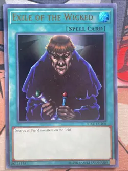 Exile of the Wicked - NM - LCKC-EN100 - Unlimited - Ultra Rare - Yu-Gi-Oh! TCG - Image 1