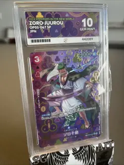 GM10 ONE PIECE JPN OP05-EMPERORS IN THE NEW WORLD 067 ZORO-JUUROU ALTERNATE ART - Image 1