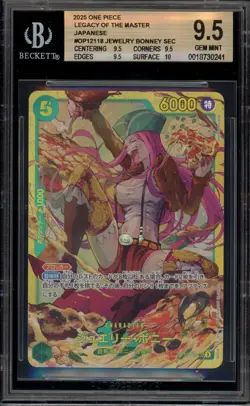 One Piece CCG Jewelry Bonney Legacy of the Master Japanese OP12-118 BGS 9.5 - Image 1