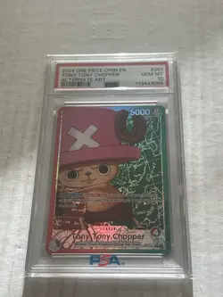 One Piece Two Legends Tony Tony Chopper OP08-001 Leader Alt Art PSA 10 English - Image 1