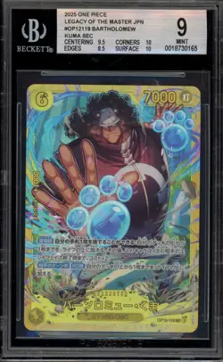 One Piece CCG Bartolomew Kuma Legacy of the Master Japanese SEC OP12-119 BGS 9 - Image 1