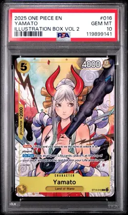 Yamato Illustration Box Vol 2 One Piece Promos 016 NM PSA 10 - Image 1