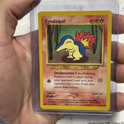 Pokemon TCG Cyndaquil Neo Destiny Card 61/105 Unlimited Common LP+ Vintage Vtg - Image 1