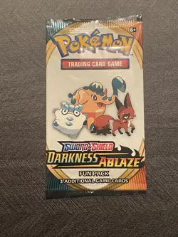 Pokemon Card - Darkness Ablaze - Fun Pack - 3 Cards - Factory Sealed - Image 1