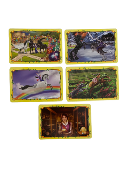 Lot of 5 Bella Sara Trading Cards - Wolf Attack, Family Reunion & More! - Image 1