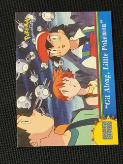 Git Along, Little Pokemon OR18 Topps Orange Islands Blue Logo Card - Image 1