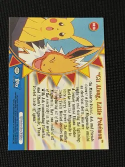 Git Along, Little Pokemon OR18 Topps Orange Islands Blue Logo Card - Image 2