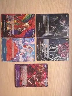 One Piece OP13 English Card Collection Lot Of 5 - Image 1