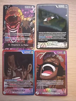 One Piece OP13 English Card Collection Lot Of 4 - Image 1