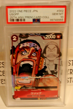 One Piece Usopp Game Card 25th Anniversary St01 #002 Japanese PSA 10 - Image 1