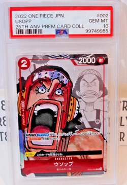 One Piece Usopp Game Card 25th Anniversary St01 #002 Japanese PSA 10 - Image 3