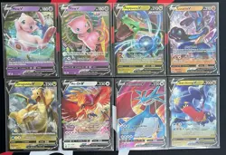 Pokemon V Full Art Card Lot - Mew, Rayquaza, Lucario, Dragonite - NO DUPLICATES! - Image 1