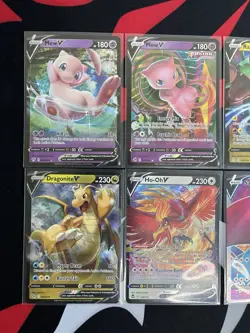 Pokemon V Full Art Card Lot - Mew, Rayquaza, Lucario, Dragonite - NO DUPLICATES! - Image 2