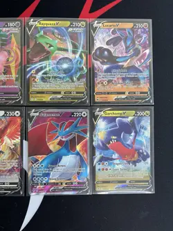 Pokemon V Full Art Card Lot - Mew, Rayquaza, Lucario, Dragonite - NO DUPLICATES! - Image 3