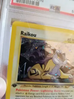 PSA 7 RAIKOU 13/64 1st Edition Neo Revelation Pokemon Card Near Mint - Image 3