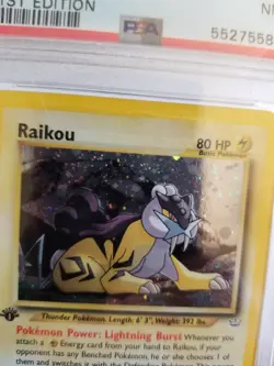 PSA 7 RAIKOU 13/64 1st Edition Neo Revelation Pokemon Card Near Mint - Image 4