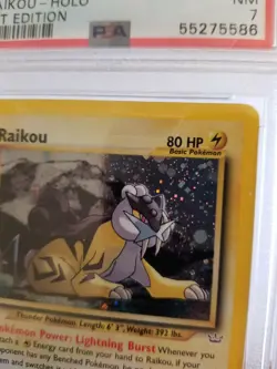 PSA 7 RAIKOU 13/64 1st Edition Neo Revelation Pokemon Card Near Mint - Image 5