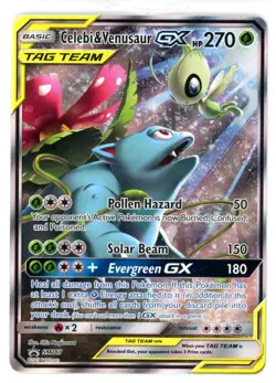 Celebi & Venusaur GX - SM167 Tag Team Promo - Pokemon Card - Image 1