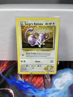 Lt. Surge's Rattata 015/034 Trading Card Game Classic Holo - Image 1