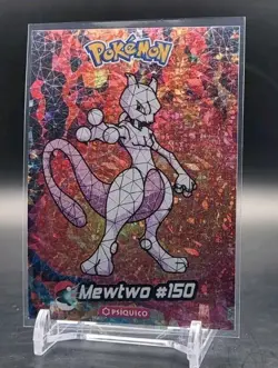 MEWTWO #150--Stained glass Pokemon 2025 Crystal Card Collection - Peru - Image 1