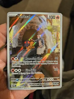 Pokemon TCG Torkoal 172/167 Scarlet & Violet Twilight Masquerade Holo Card - Image 3