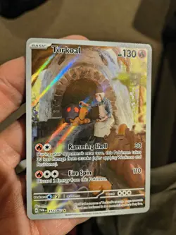 Pokemon TCG Torkoal 172/167 Scarlet & Violet Twilight Masquerade Holo Card - Image 4