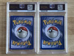 Pokemon Mewtwo LOT OF 2 PSA GRADED TCG Base Set Holo Unlimited Rare Card 10/102 - Image 2